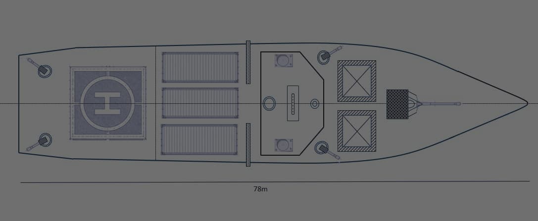 DEEPDOCK FCSS — Future Combat Surface System unmanned corvette companion
